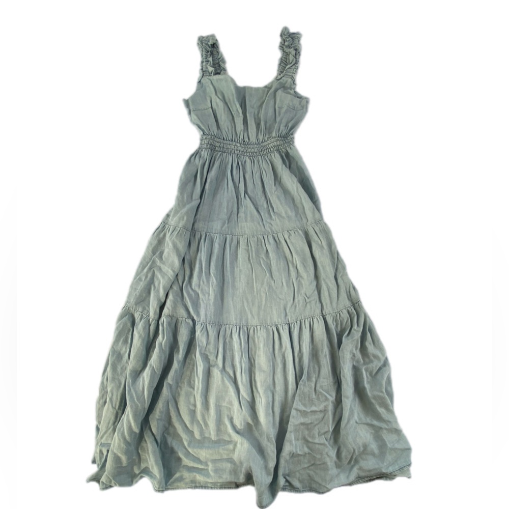 Easel BLUEBONNET BREEZE DENIM MAXI DRESS
Small NWT - Picture 7 of 15